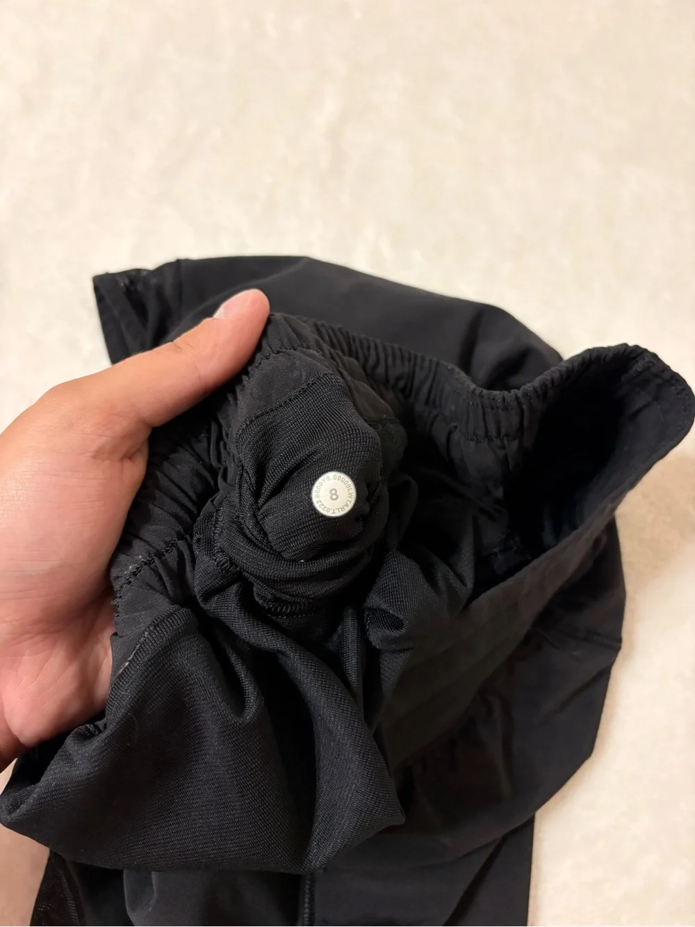 LULULEMON NWOT HOTTY HOT Black Athletic Shorts - Lightweight Running Shorts